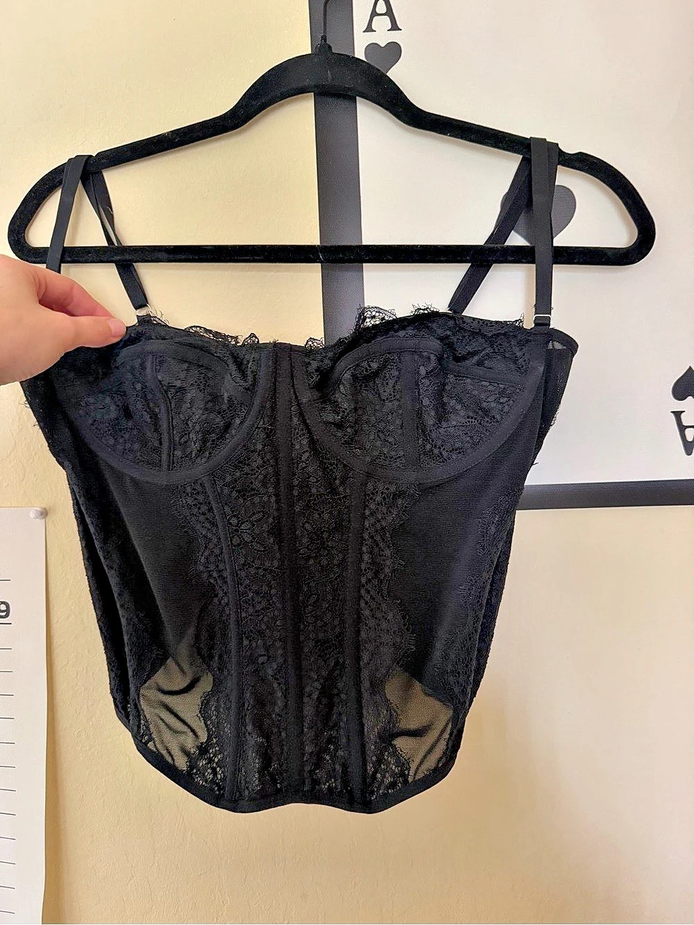 Black Lace Bustier Corset